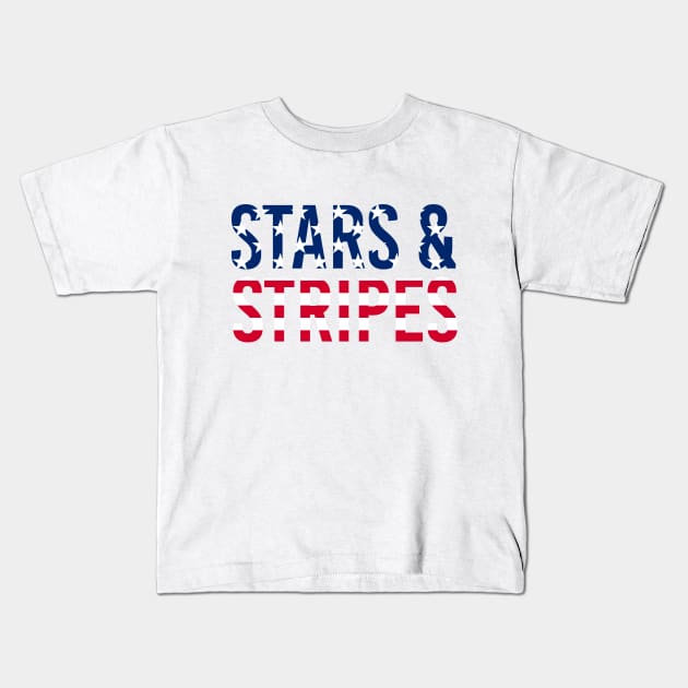 USA Stars & Stripes Kids T-Shirt by smilingnoodles